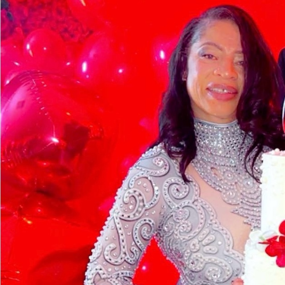 Anything you want Diamanté Jumpsuit size Large! Valentines Day🌹 - Picture 4 of 4